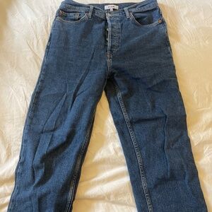 Redone Ultra High Rise Stove Pipe Jean